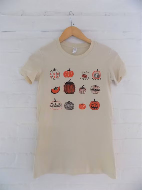 Pumpkin T-shirt Halloween Shirt Food Shirt Gardening Gift - Etsy | Etsy (US)