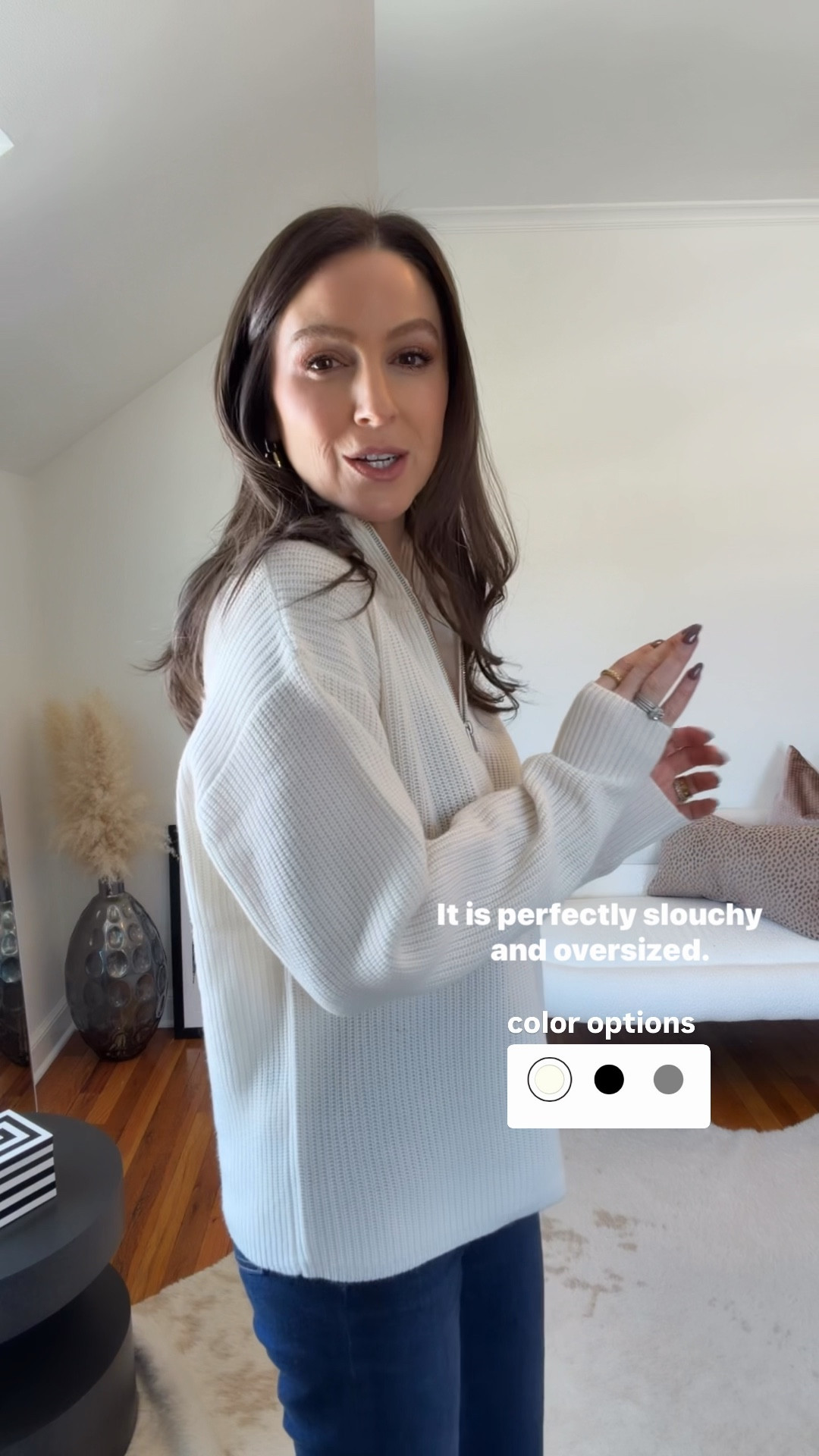 This is THE softest - you’ll want to actually live in it! This is my true size small. I also linked to other Quince sweaters I own and love!

@onequince #quincepartner

#LTKOver40 #LTKootd