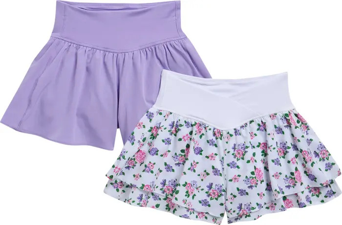 YOGALICIOUS Kids' Lightstreme Tiered Shorts | Nordstromrack | Nordstrom Rack