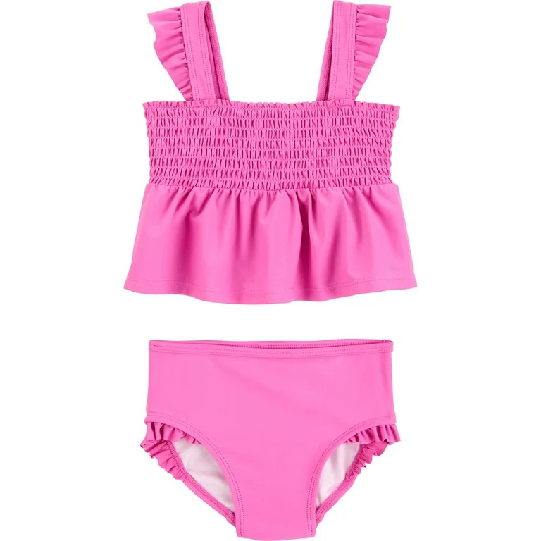 Carter’s Child of Mine Baby and Toddler Girl Two-Piece Swimsuit Set, Sizes 0/3M-5T | Walmart (US)