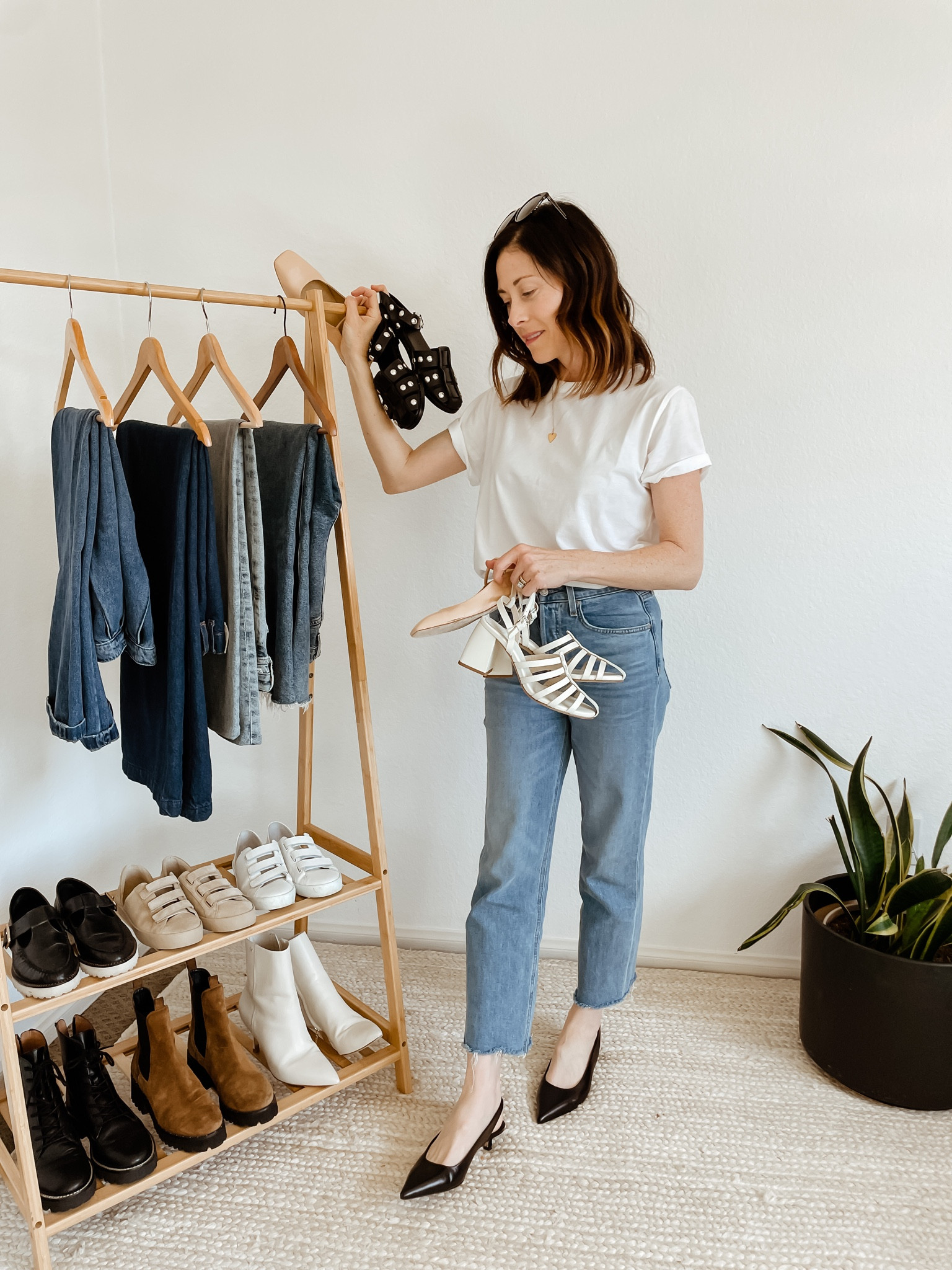 Styling the Monoghan Jean from Frank & Eileen with a white tee and slingbacks 

#LTKstyletip #LTKSeasonal #LTKshoecrush