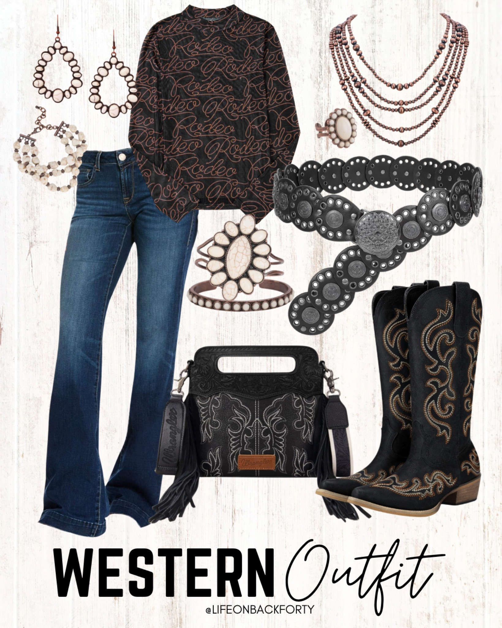 Western Outfit Inspo 🖤🐮

#LTKStyleTip #LTKFindsUnder100 #LTKU
