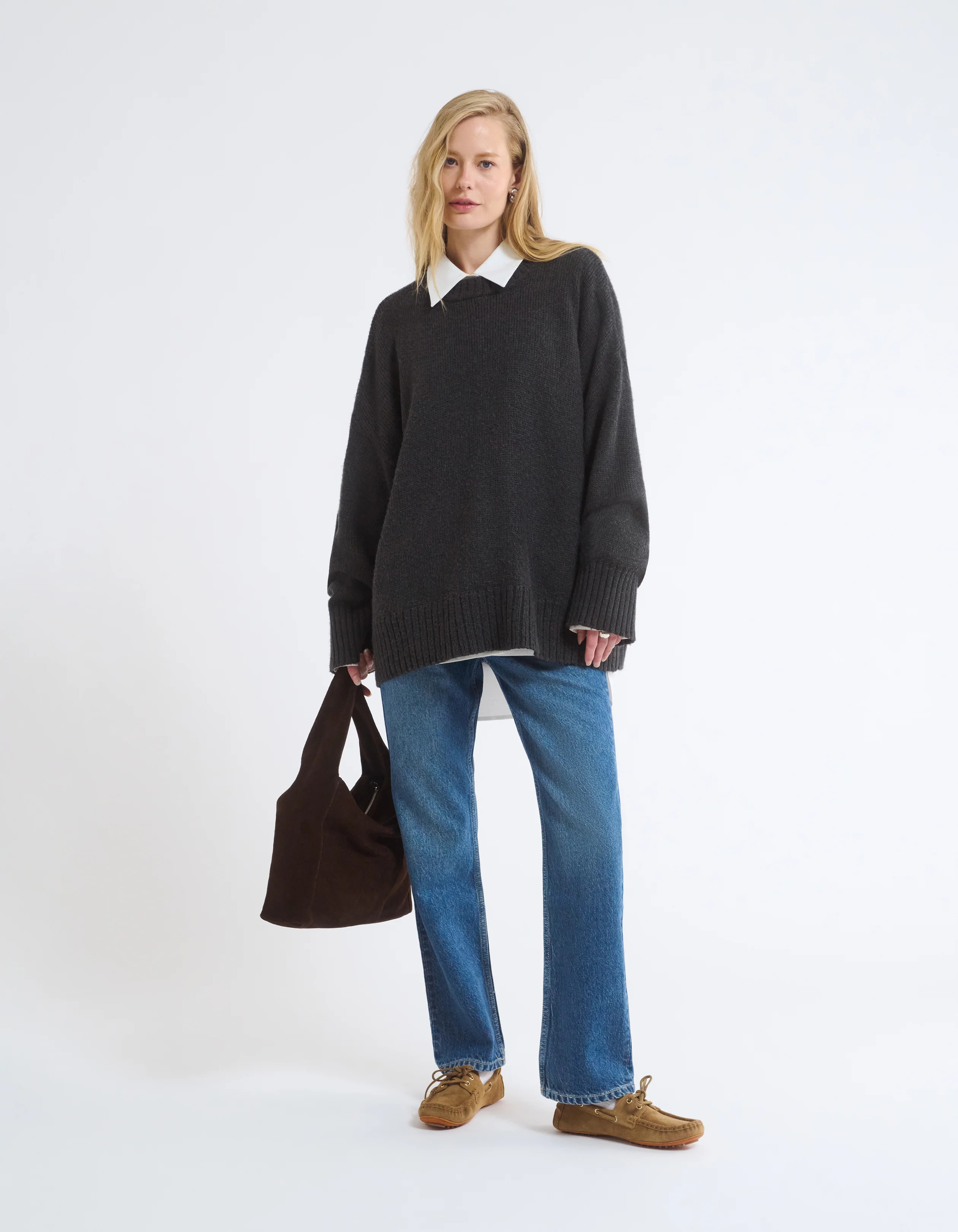 Fair Isle Sweater | Washed Black | Rumored