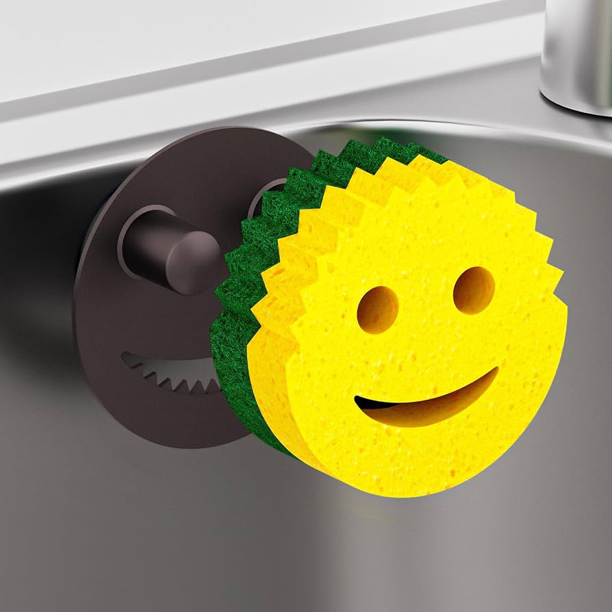 Kontoyo Sponge Holder for Kitchen Sink,Sink Caddy Organizer with Suction Cup Installation for Kit... | Amazon (US)