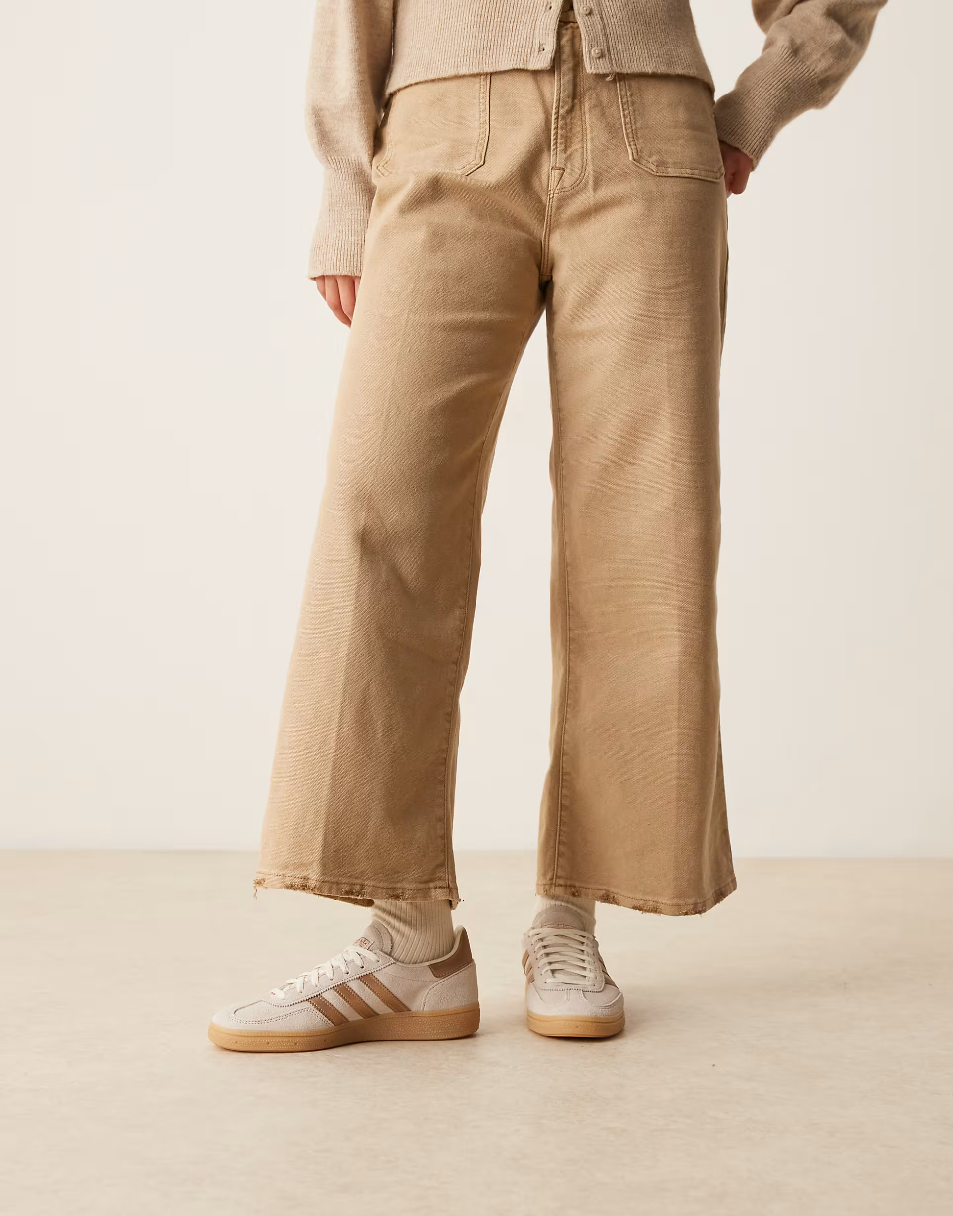 adidas Originals Handball Spezial trainers in beige and metallic bronze | ASOS (Global)