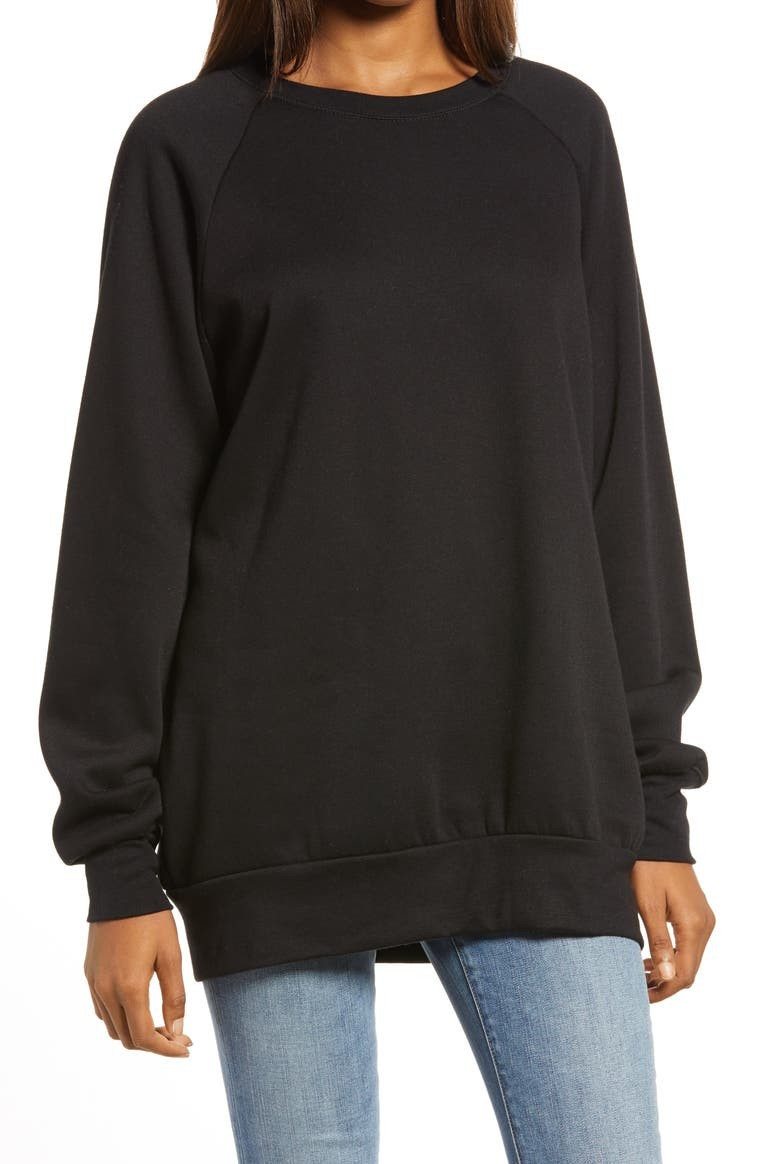 Crewneck Tunic Sweatshirt | Nordstrom