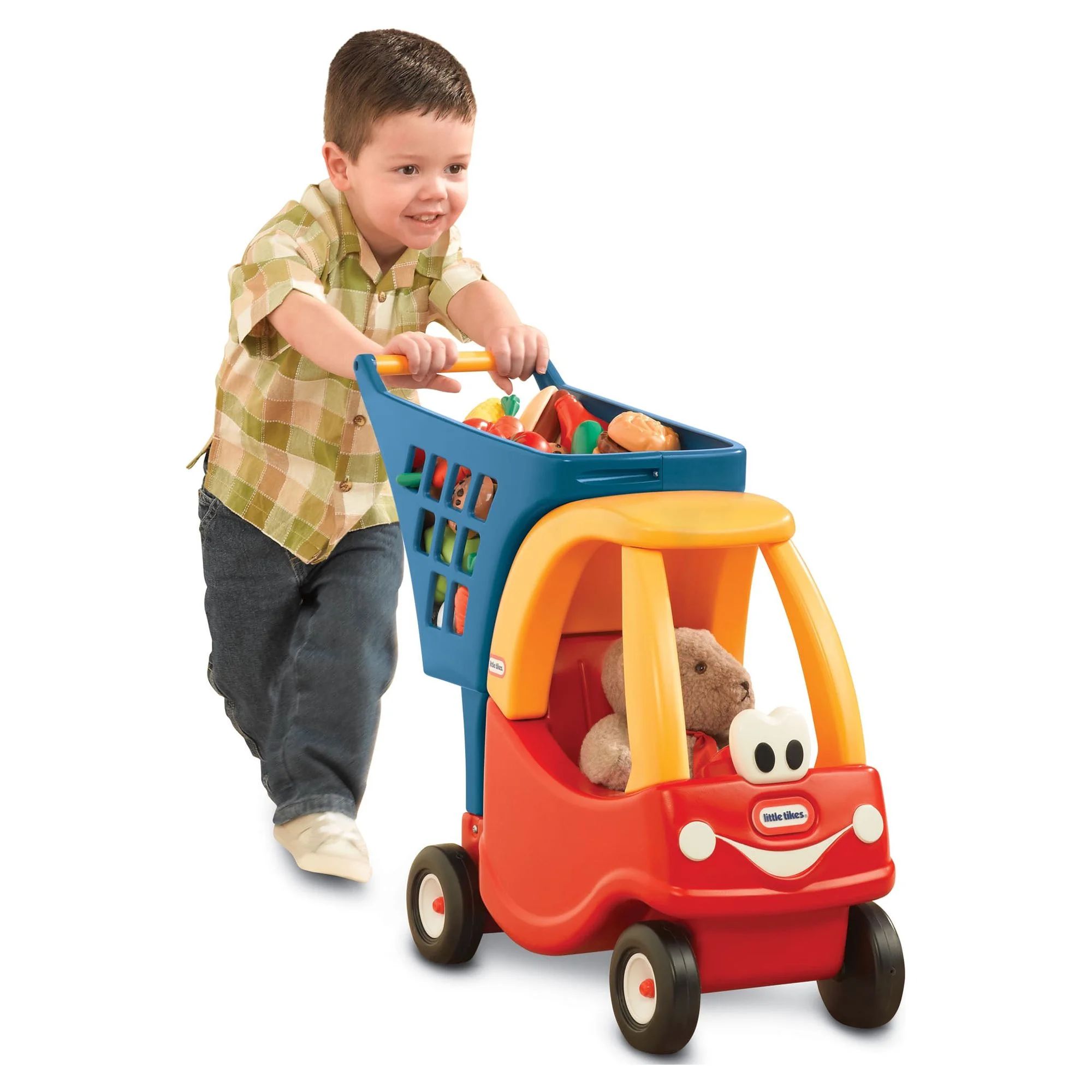 Little Tikes Cozy Coupe Kids Pretend Play Fun Grocery Store Shopping Cart, Red | Walmart (US)