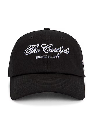 Sporty & Rich X Hotel Carlyle Souvenir Wool Hat in Black | FWRD | FWRD 