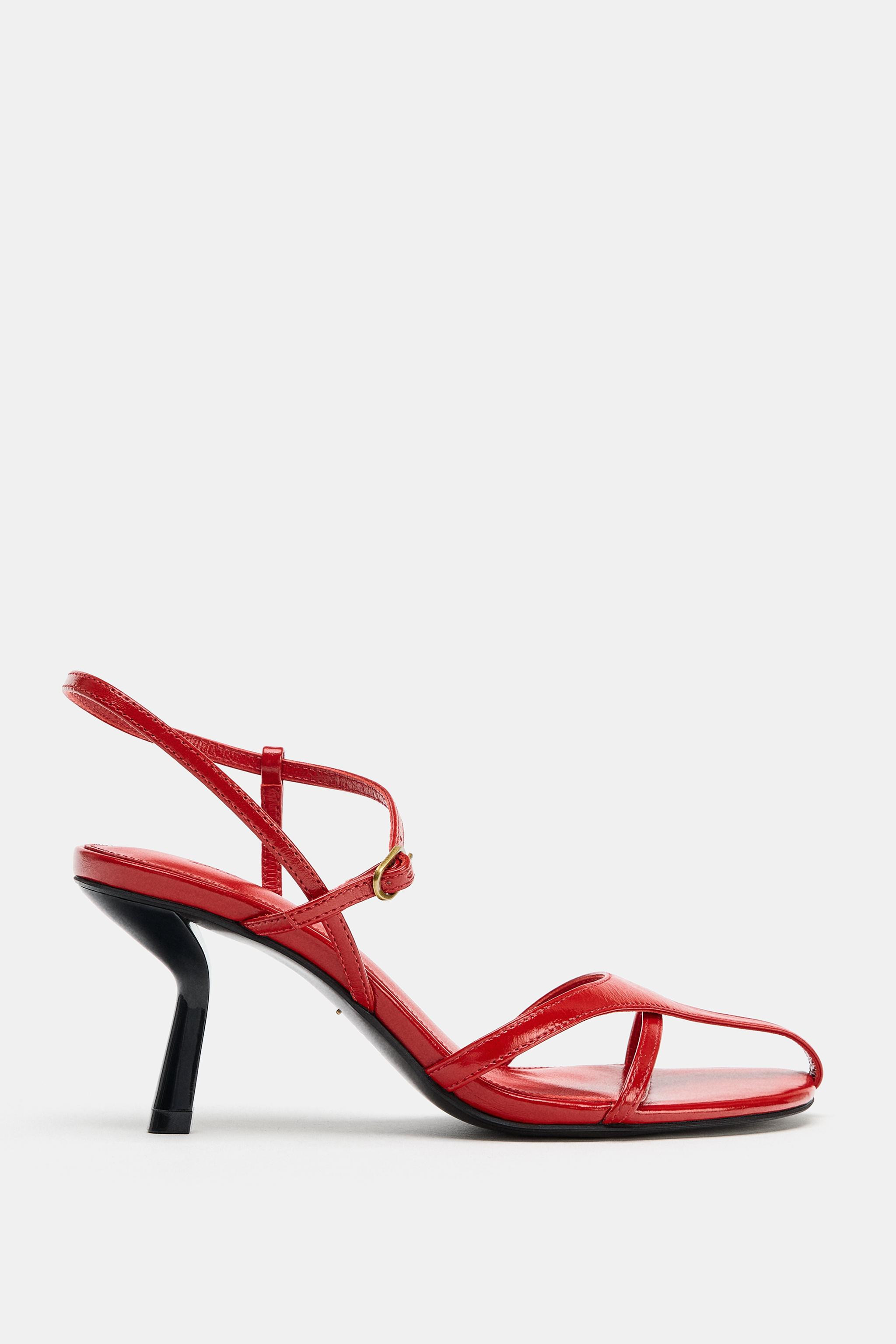 LEATHER STRAPPY SANDALS LIMITED EDITION | Zara US