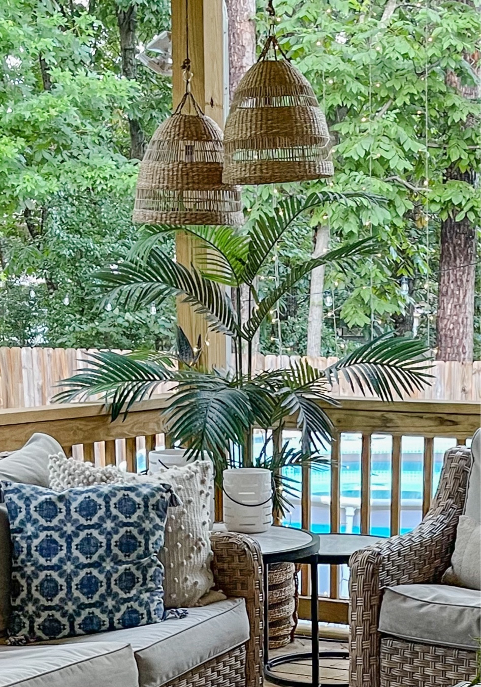 What I used to cleanand protected my woven shades on my deck. 

My woven pendant shades were not intended for outdoor use- and quickly mildewed as soon the humidity hit here in Alabama. As a last effort, I tried the 30 second cleaner on them and it WORKED!!. Then sealed them to prevent future issues. 

#LTKHome #LTKFamily #LTKSeasonal