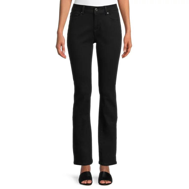 Time and Tru Women's Mid Rise Slim Boot Jeans | Walmart (US)
