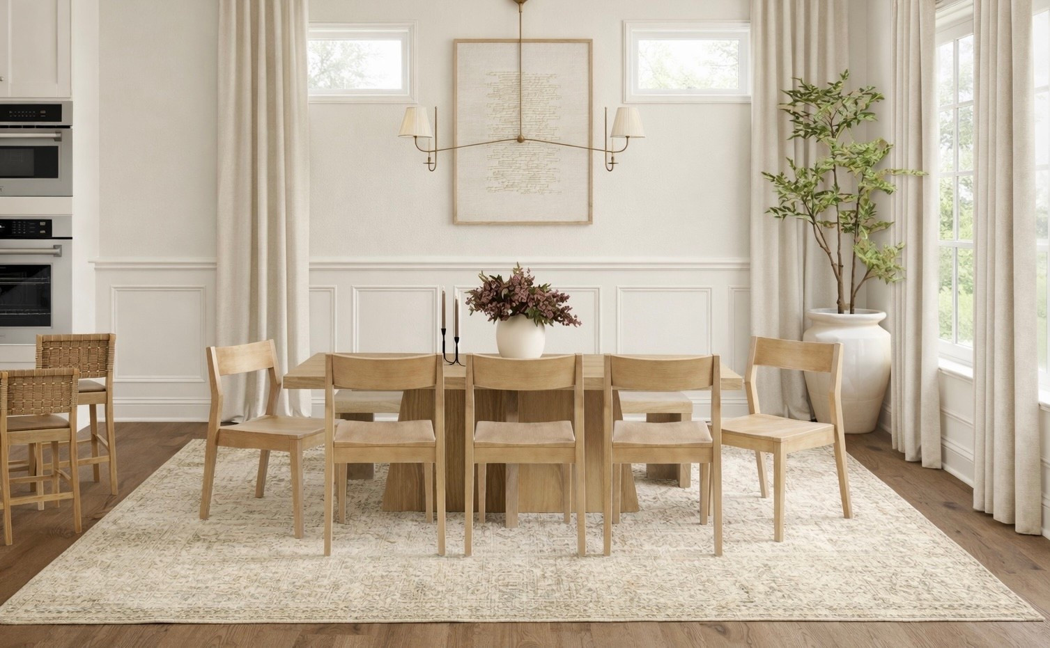Bringing back this beautiful neutral dining room design in a 3D layout version. 

If you love the look of Studio McGee, Becki Owens, or Pottery Barn-style interiors, this light and airy dining room is for you! I designed two cozy yet elevated looks for my client’s dream home using neutral wood tones, soft drapery, and budget-friendly dining chairs all around the Newport dining table + bench.



#DiningRoomDesign #NeutralDiningRoom #StudioMcGeeStyle #BeckiOwensInspired #BudgetFriendlyDecor #ModernCoastal #LightAndAiry #DiningRoomInspo #HomeDecorFinds #HouseOfOlson #LTKHome #LTKInteriorDesign #LTKFinds #NeutralHomeStyle #CozyHomeVibes