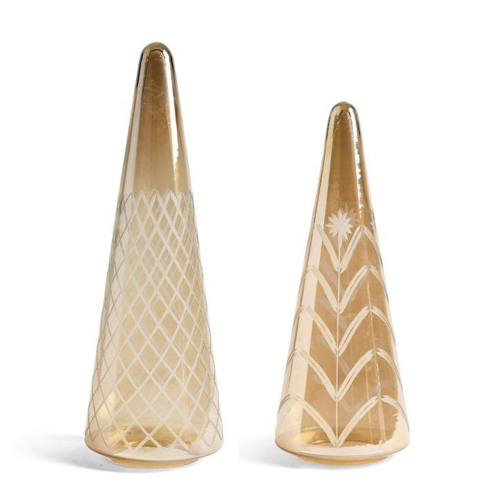 Vintage Glass Trees, Set of 2 | Grandin Road | Grandin Road