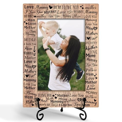 Mommy's Picture Frame - 'Mom I Love You', 4x6 Wood Frame, Mother's Day Gifts | Amazon (US)