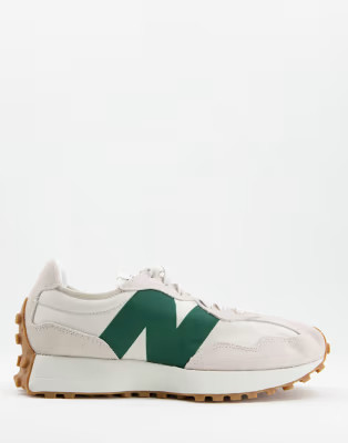 New Balance 327 trainers in off white and green | ASOS (Global)