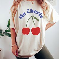 Retro Shirt With Cherries T For Summer Clothes Women Graphic Tees Trendy Cherry Foodie Gift Ideas | Etsy (US)