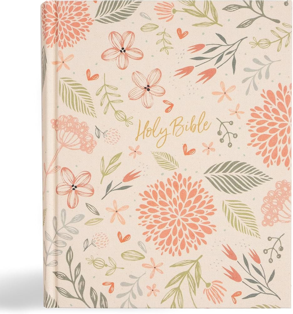 CSB Notetaking Bible, Expanded Reference Edition, Floral Cloth Over Board, Black Letter, Journali... | Amazon (US)