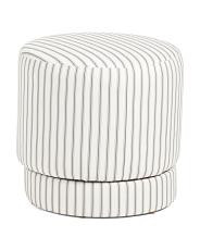 18x17 Cindy Striped Swivel Ottoman | Home | TJ Maxx | TJ Maxx