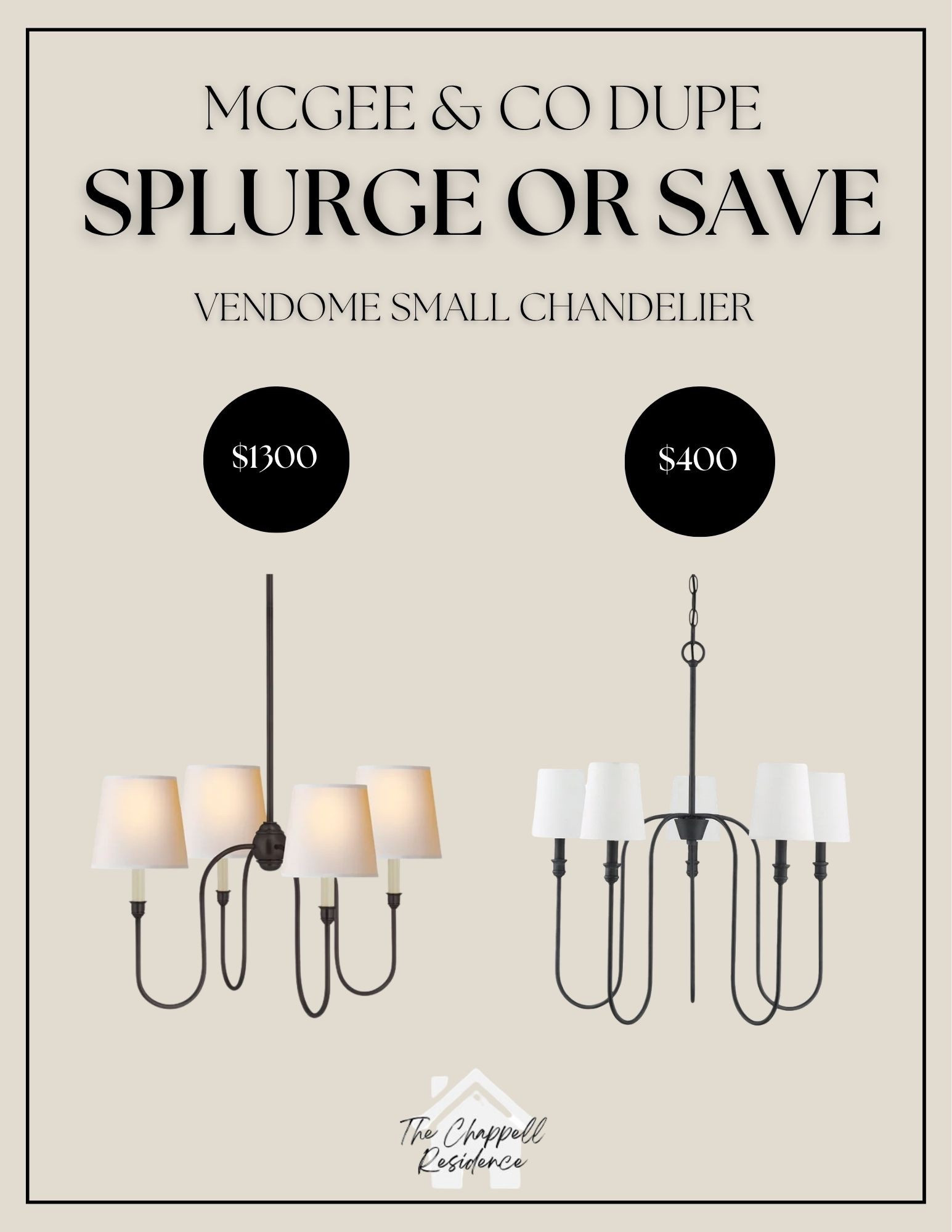McGee and Co Vendome Small Chandelier Dupe

#LTKHome #LTKU #LTKSaleAlert