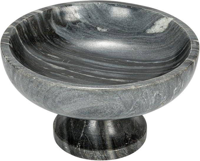 Bloomingville Marble Food Pedestal Bowl, Grey | Amazon (US)