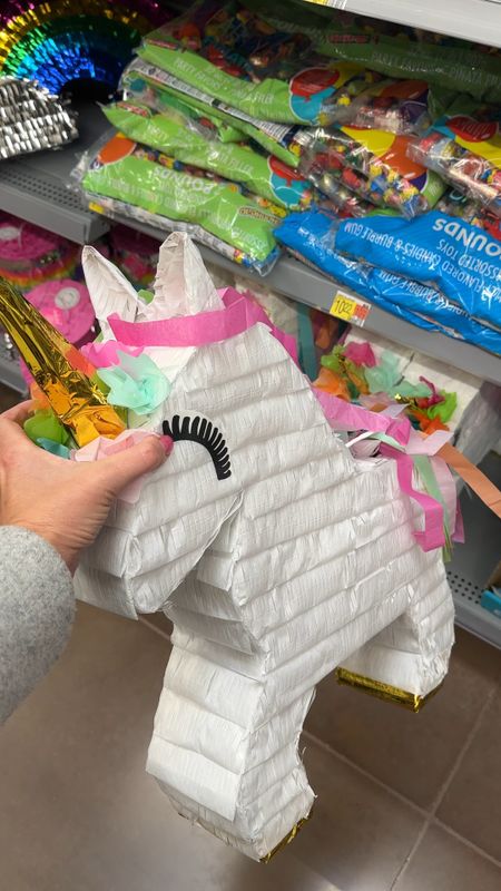 Mom hack: Cut a slit and use a pinata for your kids' Valentines box! A little pricier, but my boys have used the same one for years! 
