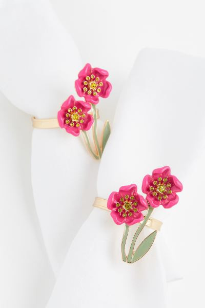 2-pack Metal Napkin Rings | H&M (US + CA)
