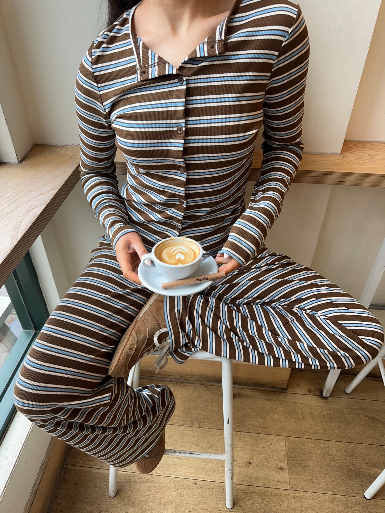 Blue / brown stripe co ord 

#LTKFashionMonth #LTKspring #LTKuk