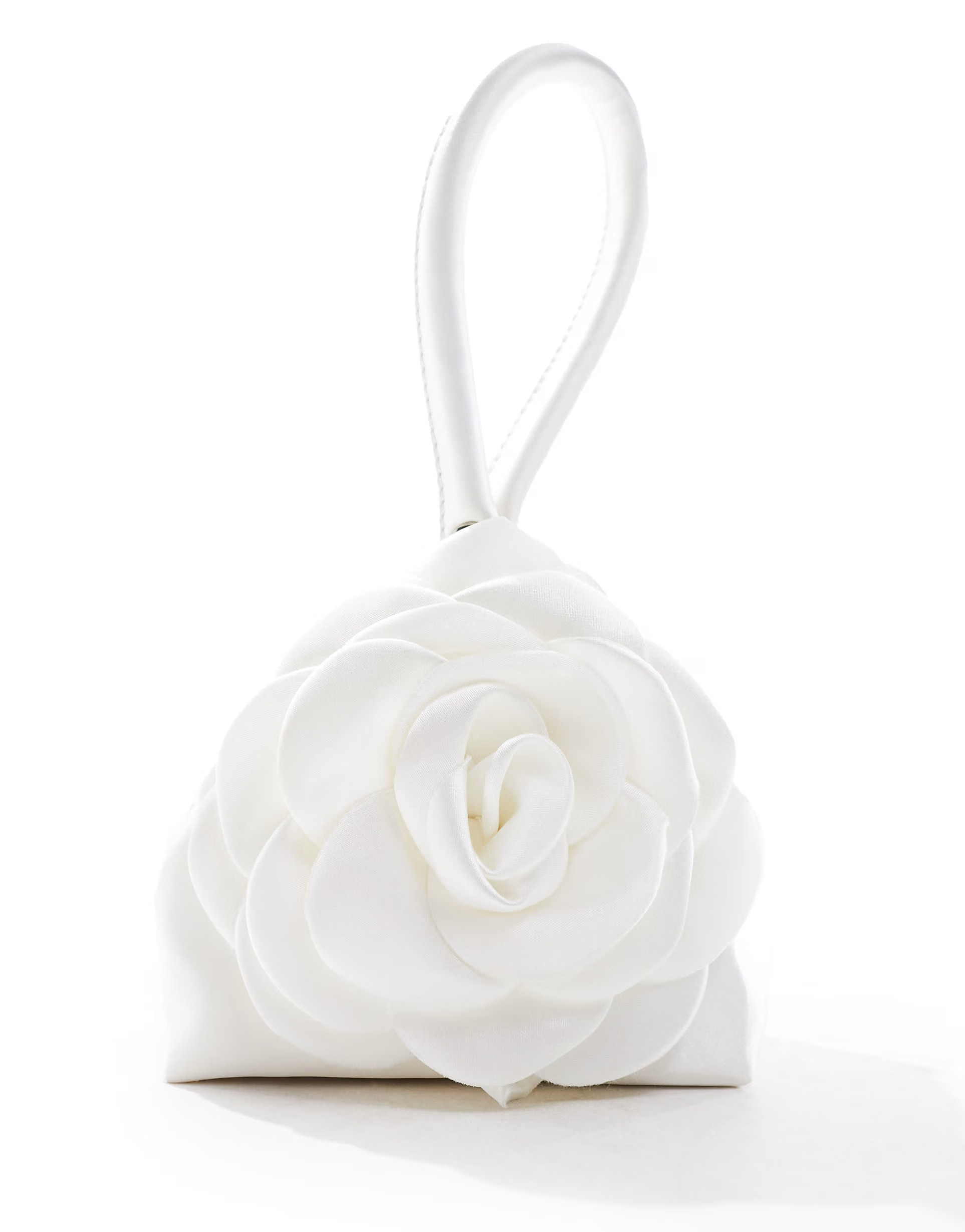 Forever New Bridal rosette pouch bag in ivory | ASOS (Global)