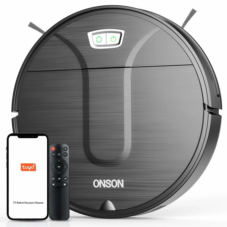 ONSON Robot Vacuum Cleaner, 3500Pa Vacuum Cleaner with Schedule, App//Wi-Fi/Alexa, Slim, Ideal fo... | Walmart (US)