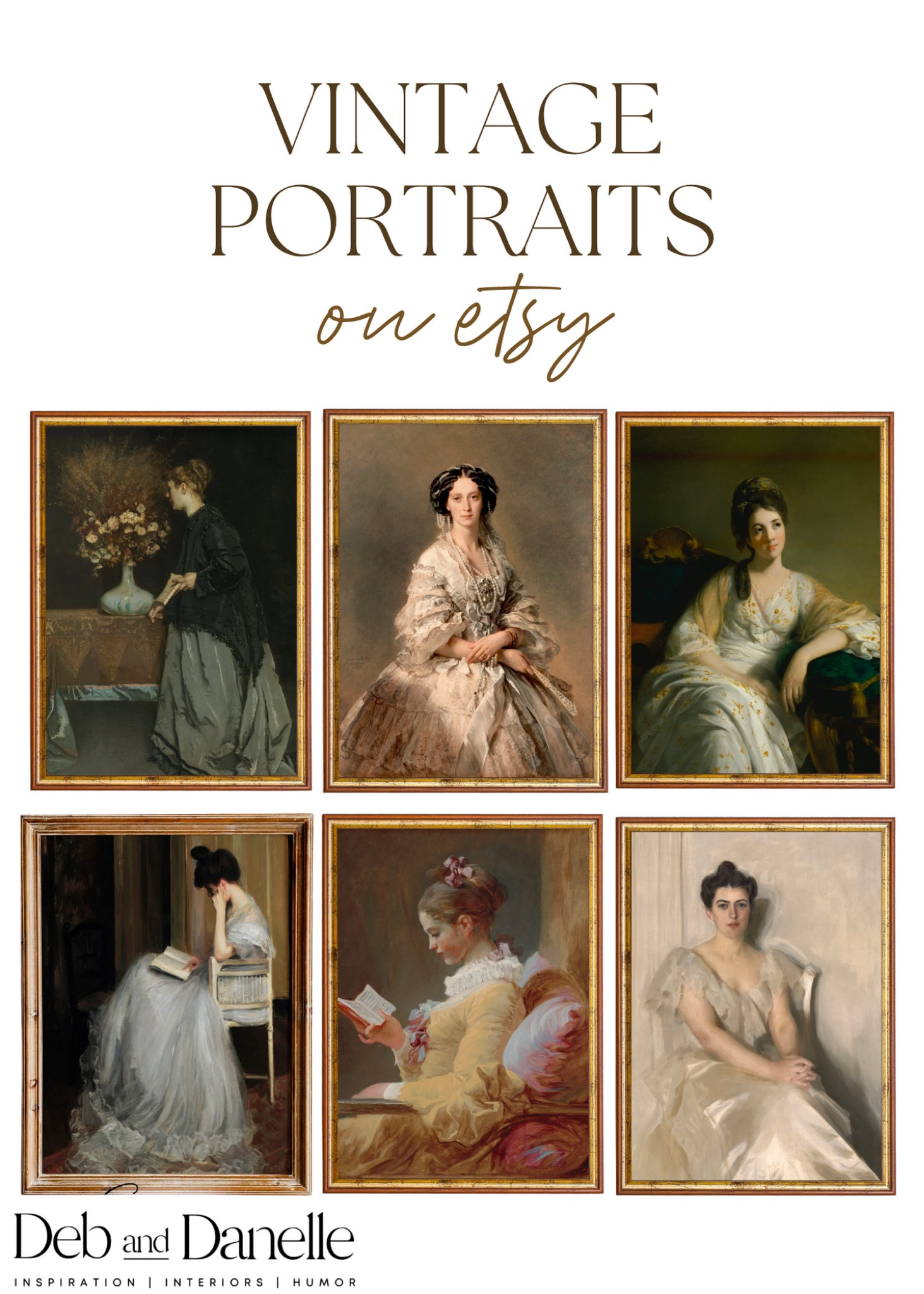 Vintage portraits on Etsy 

Vintage wall decor, vintage painting, modern vintage, vintage decor, Deb and Danelle 

#LTKhome #LTKsalealert #LTKFind