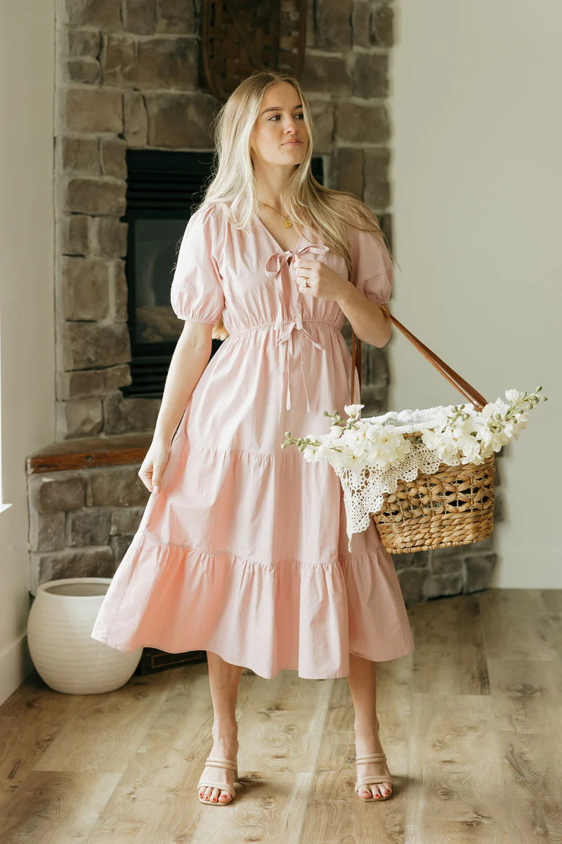 Avelynn Dress-Blush | Love Olive Co