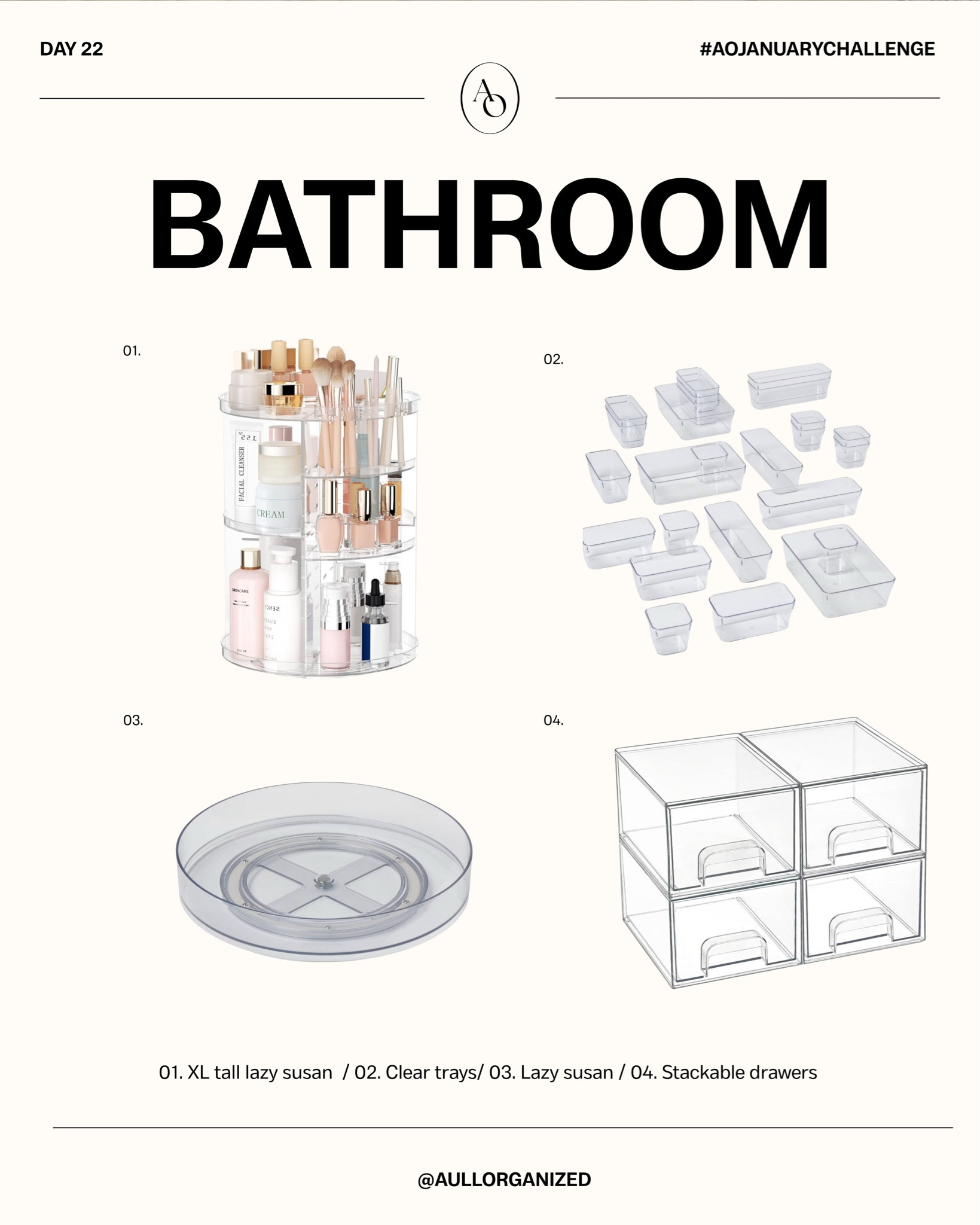  Simplify your bathroom today. Toss empties, clear counters, and make mornings smoother. 🚿 Tag me in your fresh bathroom pic! #aullorganizedchallenge

#LTKgrwm #LTKKids #LTKHome