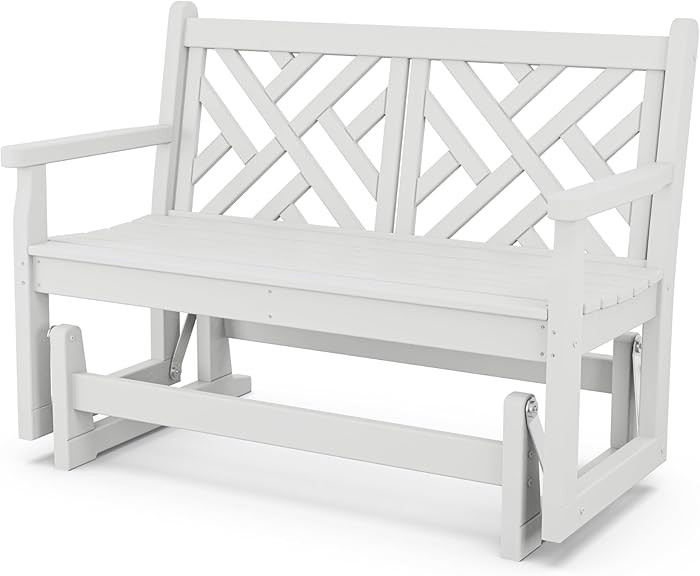 POLYWOOD® Chippendale Glider, White | Amazon (US)