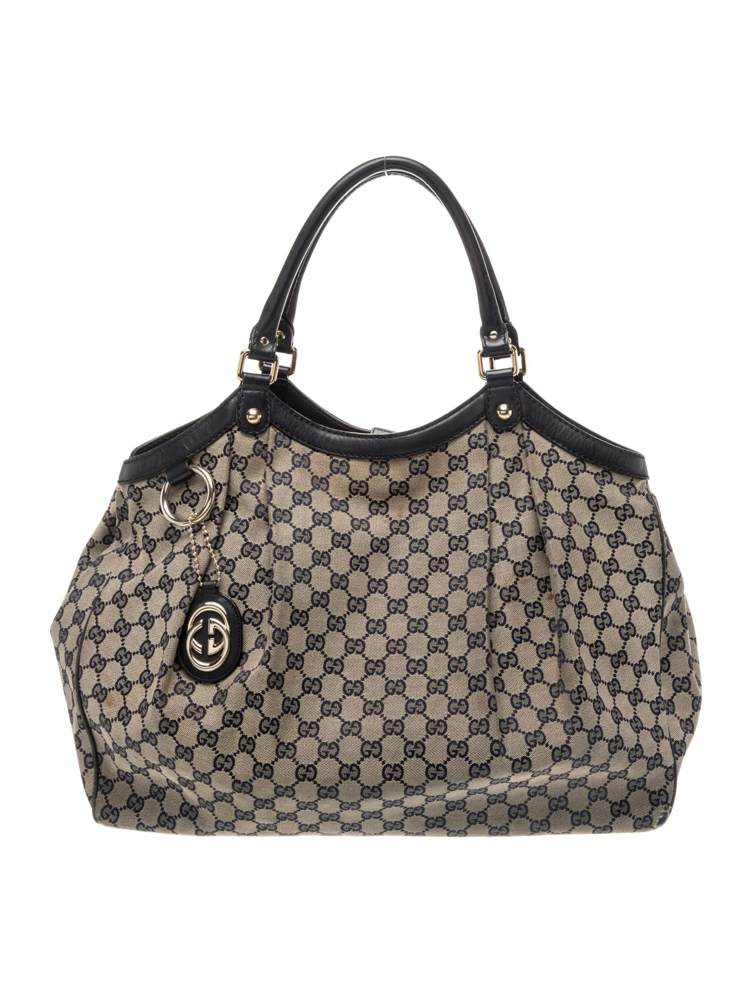 Gucci GG Canvas Sukey - Blue Handle Bags, Handbags - GUC2030707 | The RealReal | The RealReal
