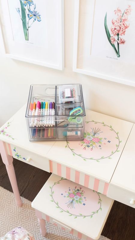 Walmart Back to School! I love creating a craft organizer for Charleston every year! This one from @walmart is perfect! She LOVES art and drawing and it’s the perfect way to store her favorite supplies! Also I love her little desk that also doubles as a vanity! #walmartpartner #walmartbacktoschool #walmartbts 

#LTKfamily #LTKBacktoSchool #LTKkids