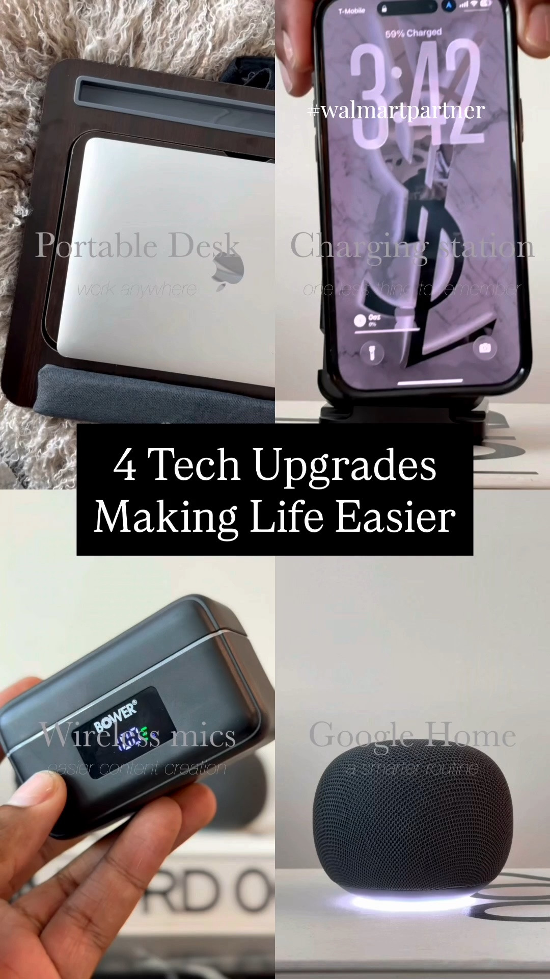 #WalmartPartner Luxury, to me, is convenience. The little things that make my day easier, my routine smoother, and give me one less thing to think about.
I partnered with @Walmart  to find a few tech upgrades on Walmart that do exactly that. These finds allow me to work wherever I’m comfortable (like the couch or the bed), keep my devices charged and make content creation a little easier.
Which one would make your life easier? Shop everything through the link in my bio. #WalmartStyle #Walmart @walmartstyle
