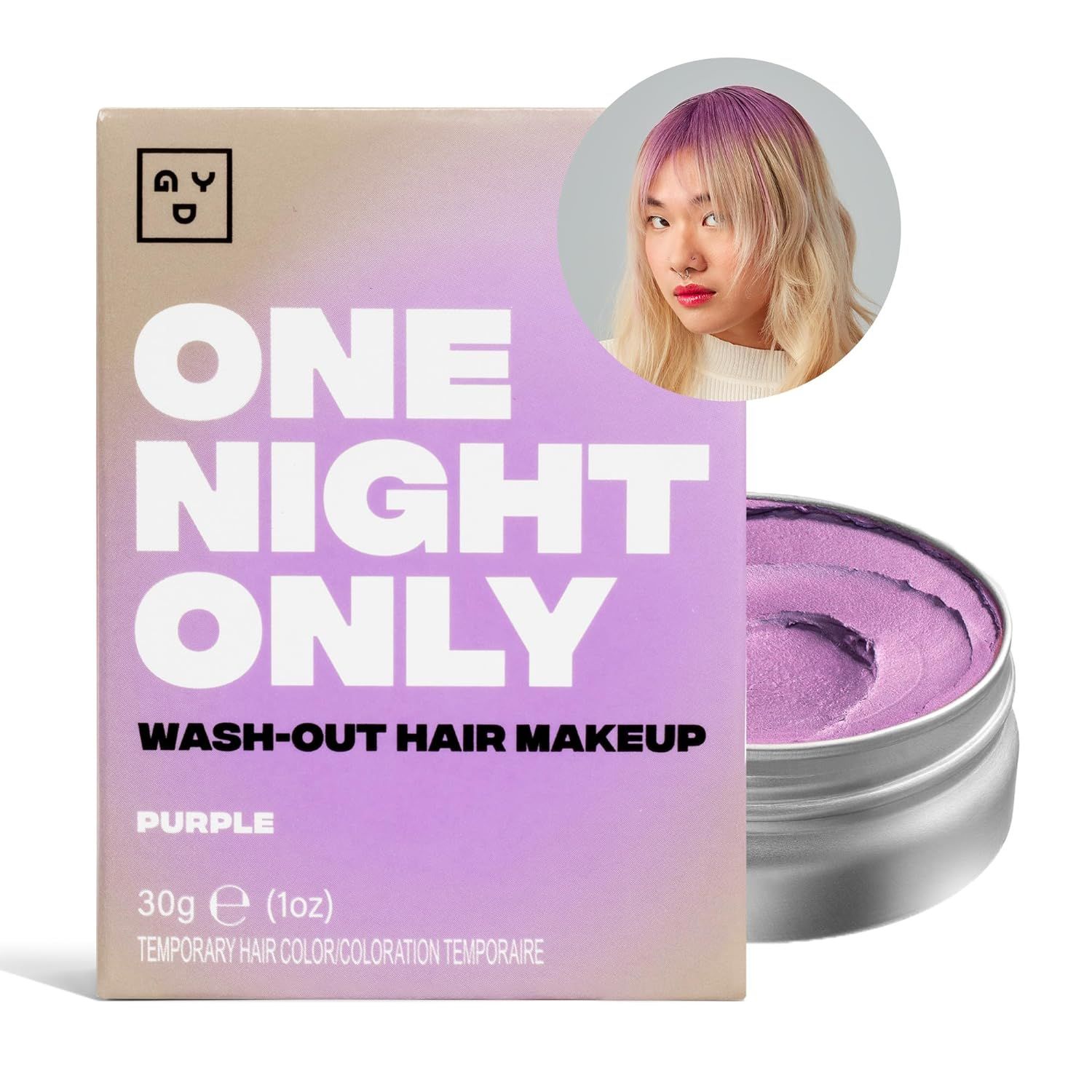 Good Dye Young - One Night Only (Purple) | Temporary Hair Color for Kids & Adults | Hair Chalk Al... | Amazon (US)