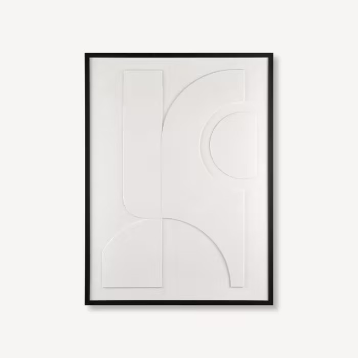 Abstract 3D Textured Framed Art | Bouclair