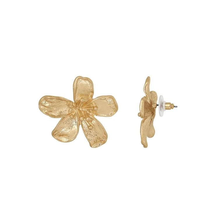Jessica Simpson Women’s Polished Flower Stud Earrings | Walmart (US)