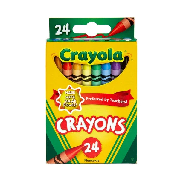 Crayola Classic Crayons, Assorted Colors, Back to School, 24 Count - Walmart.com | Walmart (US)