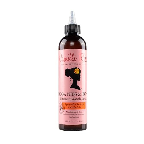 Camille Rose Cocoa Nibs & Honey Hair Growth Serum, with Amla Oil to Naturally Thicken Strengthen and Condition, for All Hair Types, 8 oz | Amazon (US)