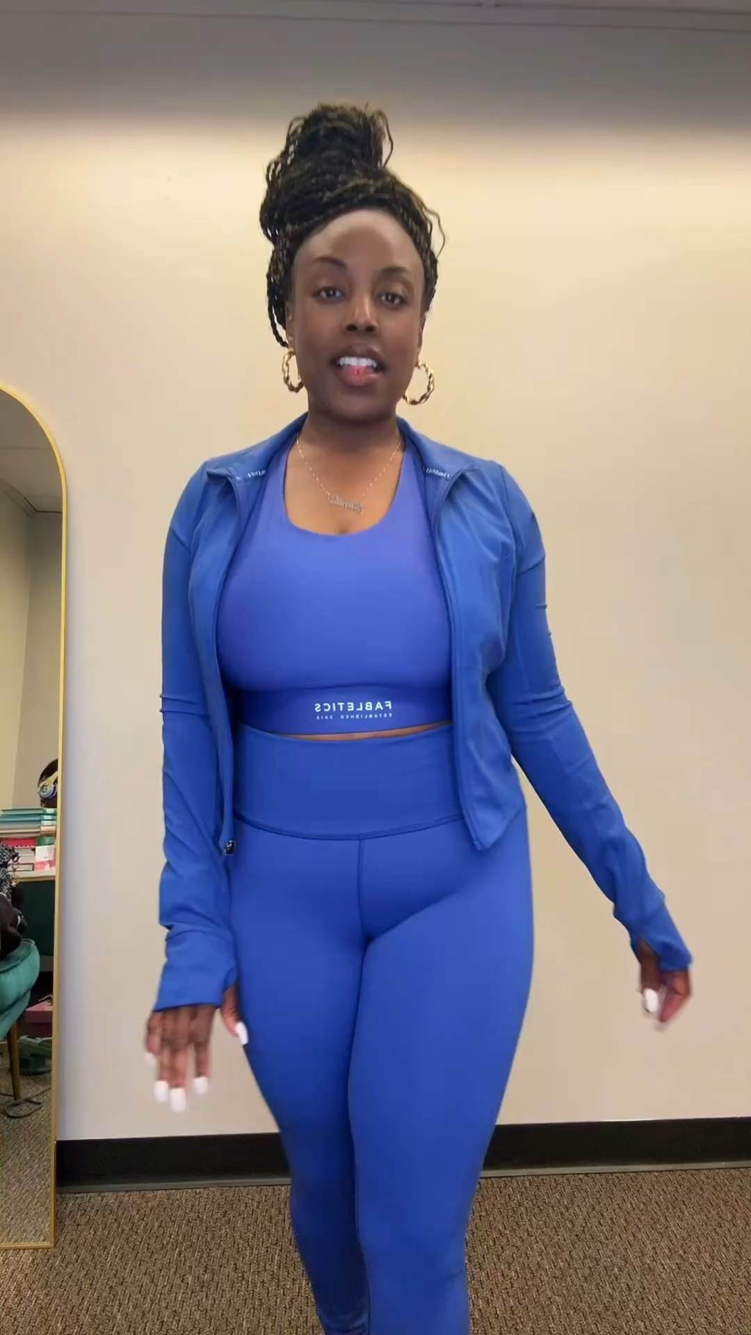 Anybody else love a three-piece set? Just add sneakers and go. That’s my kind of getting ready.

#LTKootd #LTKPetite #LTKActive