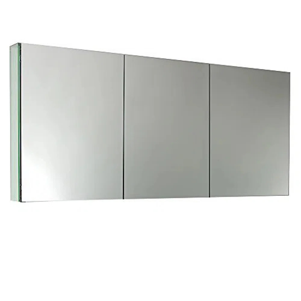 FMC8019 Senza 59'' W 26'' H Frameless Medicine Cabinet Mirror 4 Adjustable | Wayfair North America