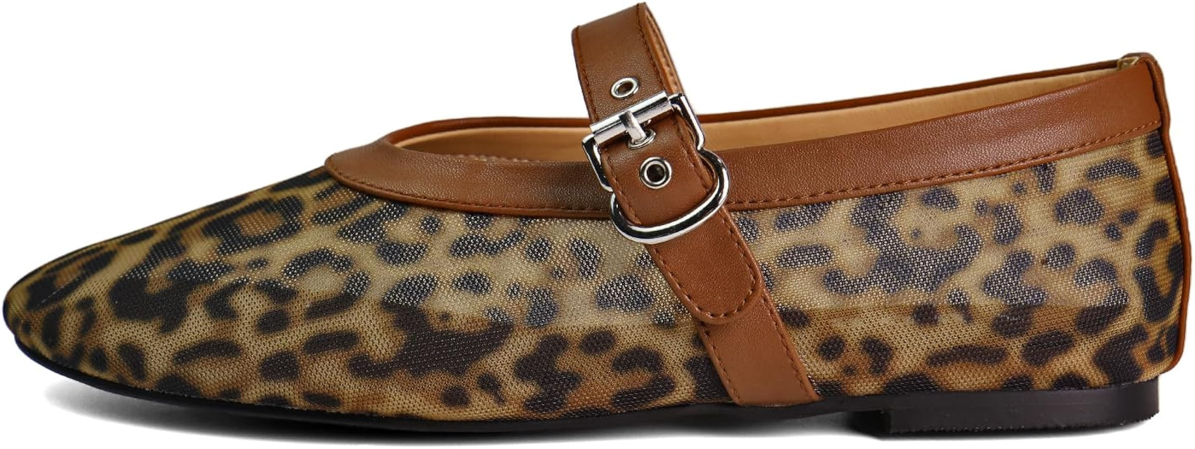 Mesh Ballet Flats for Women Round Toe Buckle Strap Comfy Casua Office Ballerina Mary Jane Flats S... | Amazon (US)