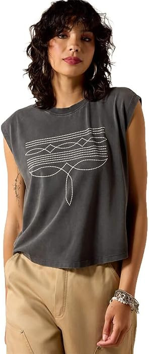 ARIAT Women's Dallas Cropped T-Shirt | Amazon (US)