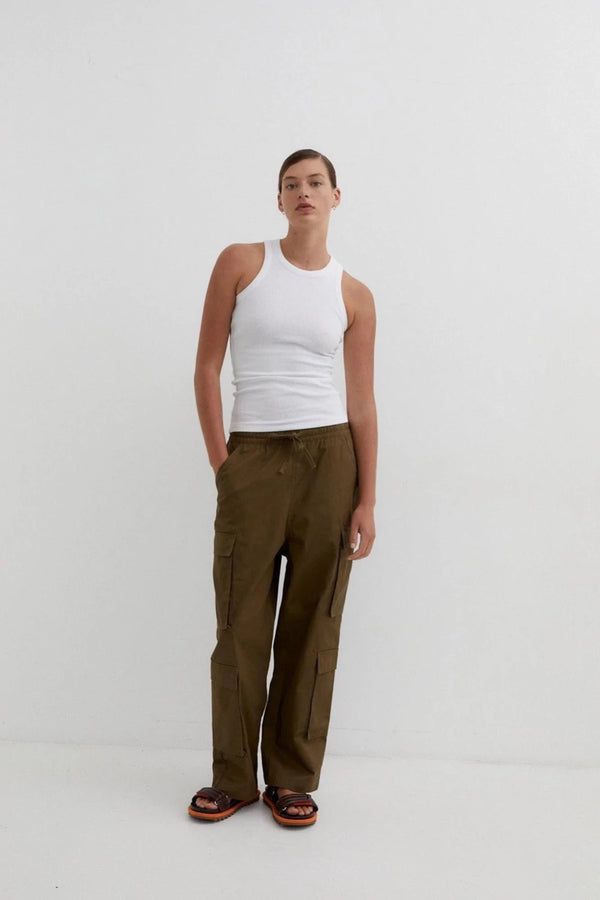 Carrie Pants in Khaki | Reliquia Collective