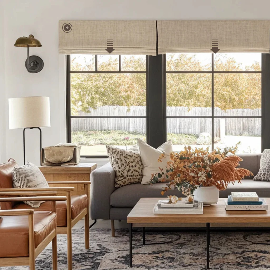 Motorized Window Roman Shades | Cozyology | Cozyology