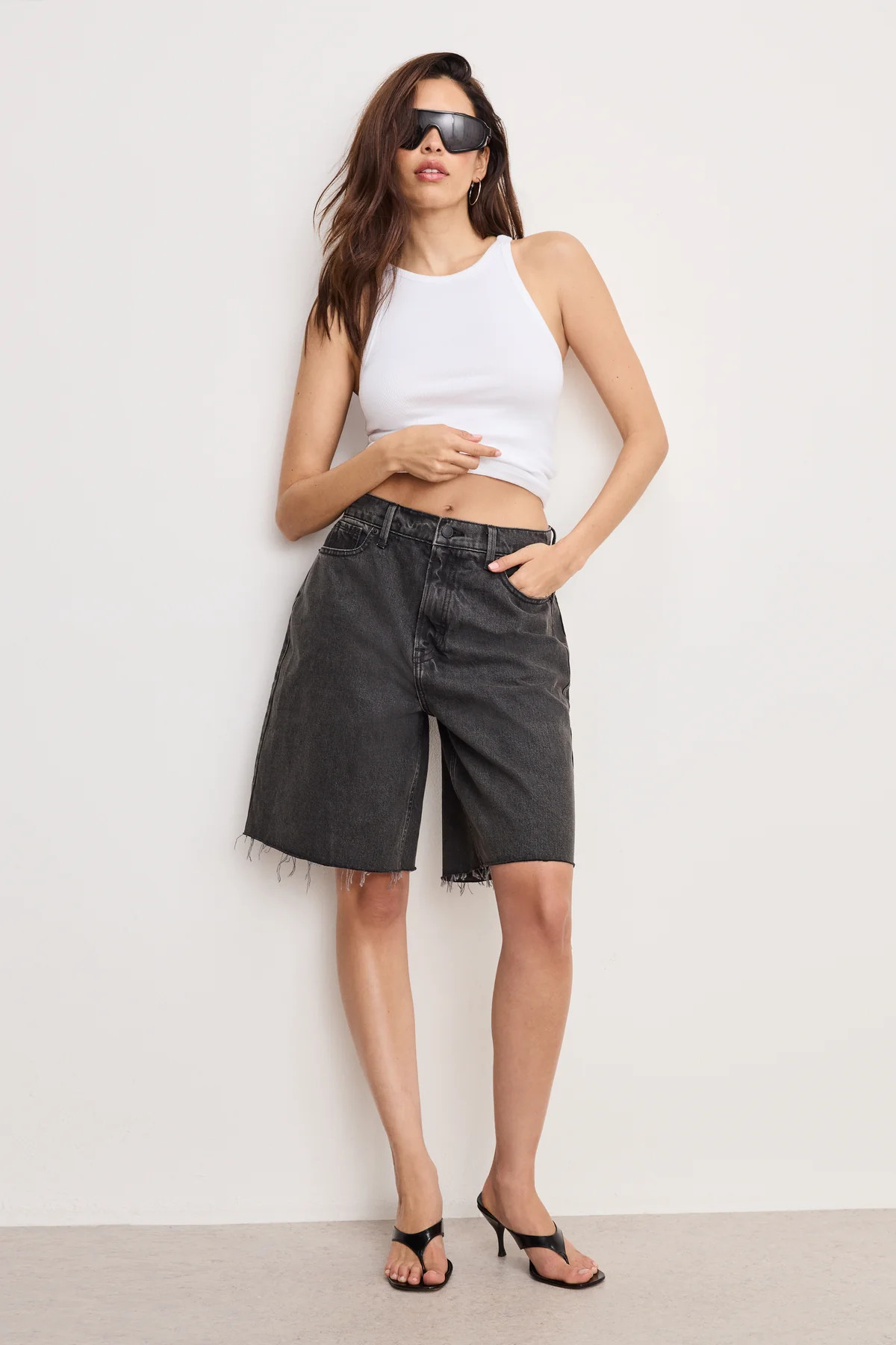 GOOD EXTREME BARREL SHORTS | BLACK398 - GOOD AMERICAN | Good American