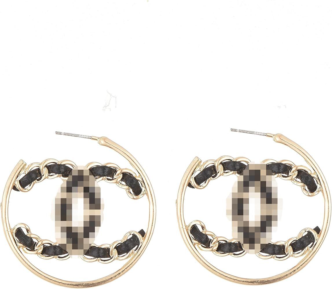 Amazon.com: Imitation Earrings Double C Double G DR L.V Fashion Earrings For Women Girls Birthday... | Amazon (US)
