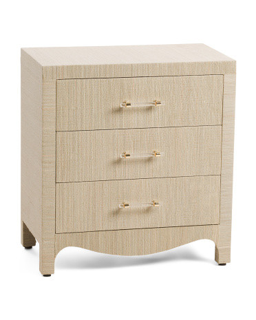 24x14x26 Three Drawer Wavy Bottom Accent Table | Marshalls